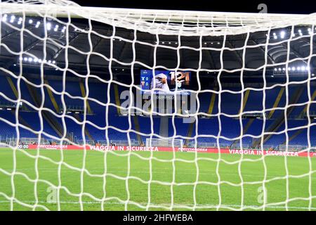 Foto Alfredo Falcone - LaPresse02/03/2021 Roma ( Italia)Sport CalcioLazio - TorinoCampionato di Calcio Serie A Tim 2020 2021 - Stadio Olimpico di RomaNella foto: il tabelloneFoto Alfredo Falcone - LaPresse02/03/2021 Roma (Italien)Sport SoccerLazio - TorinoItalienische Fußball-Liga A Tim 2020 2021 - Olimpico Stadion von Romain das Bild: Anzeigetafel Stockfoto