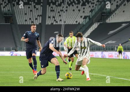 Foto LaPresse - Tano Pecoraro 06 03 2021 Torino - (Italia) Sport Calcio Juventus vs Lazio Campionato di Calcio Serie A Tim 2020/2021 - Stadio 'Allianz Stadium' nella foto: chiesa federico Photo LaPresse - Tano Pecoraro 06. März 2021 Stadt Turin - (Italien) Sport Soccer Juventus vs Lazio Italienische Fußballmeisterschaft League A Tim 2020/2021 - Allianz Stadium im Bild: chiesa federico Stockfoto