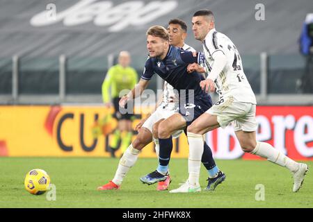 Foto LaPresse - Tano Pecoraro 06 03 2021 Torino - (Italia) Sport Calcio Juventus vs Lazio Campionato di Calcio Serie A Tim 2020/2021 - Stadio 'Allianz Stadium' nella foto: unbeweglich ciro Foto LaPresse - Tano Pecoraro 06 März 2021 Stadt Turin - (Italien) Sport Soccer Juventus vs Lazio Italienische Fußball-Meisterschaft Liga A Tim 2020/2021 - Allianz Stadium im Bild: unbeweglich ciro Stockfoto