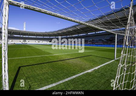 LaPresse - Fabio Ferrari 14. März 2021 Turin, Italien Sportfußball EXKLUSIV TURIN FC Turin FC vs Inter - Italienische Fußballmeisterschaft Liga A Tim 2020/2021 - 'Olimpico Grande Torino' Stadion. Im Bild:-t Stockfoto