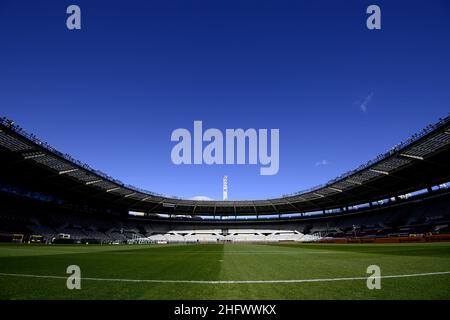 LaPresse - Fabio Ferrari 14. März 2021 Turin, Italien Sportfußball EXKLUSIV TURIN FC Turin FC vs Inter - Italienische Fußballmeisterschaft Liga A Tim 2020/2021 - 'Olimpico Grande Torino' Stadion. Im Bild:-t Stockfoto