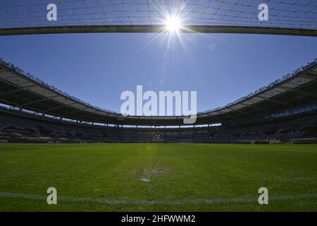 LaPresse - Fabio Ferrari 14. März 2021 Turin, Italien Sportfußball EXKLUSIV TURIN FC Turin FC vs Inter - Italienische Fußballmeisterschaft Liga A Tim 2020/2021 - 'Olimpico Grande Torino' Stadion. Im Bild:-t Stockfoto