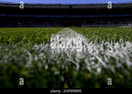 LaPresse - Fabio Ferrari 14. März 2021 Turin, Italien Sportfußball EXKLUSIV TURIN FC Turin FC vs Inter - Italienische Fußballmeisterschaft Liga A Tim 2020/2021 - 'Olimpico Grande Torino' Stadion. Im Bild:-t Stockfoto