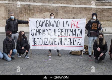 Roberto Monaldo / LaPresse 19-03-2021 Rom (Italien) Freitag für die Zukunft im Bild Ein Moment der Demonstration Stockfoto