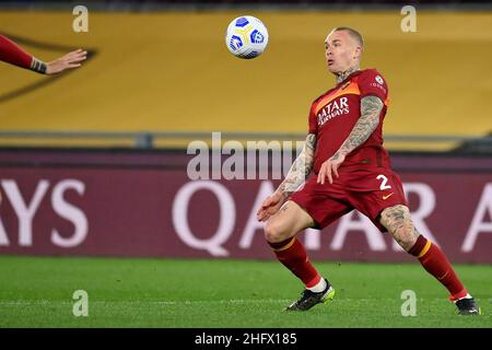 Alfredo Falcone - LaPresse 21/03/2021 Roma (Italien) Sport Soccer Roma - Napoli Italienische Fußball-Meisterschaft Liga A Tim 2020 2021 - Olimpico Stadion von Roma im Bild: Stockfoto