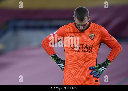 Alfredo Falcone - LaPresse 21/03/2021 Roma (Italien) Sport Soccer Roma - Napoli Italienische Fußball-Meisterschaft Liga A Tim 2020 2021 - Olimpico Stadion von Roma im Bild: Stockfoto