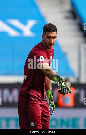 Stefano Nicoli/LaPresse 03-04-2021 Sport Soccer Atalanta vs Udinese Serie A Tim 2020/2021 Gewiss Stadion im Bild Juan Musso Stockfoto