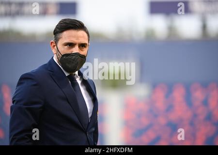 Massimo Paolone/LaPresse 21. April 2021 Bologna, Italien Sportfußball Bologna vs Turin - Italienische Fußballmeisterschaft Liga A Tim 2020/2021 - Renato Dall'Ara Stadion im Bild: Davide Vagnati (Turin Football Club) Stockfoto