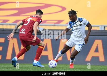 Foto Alfredo Falcone - LaPresse22/04/2021 Roma ( Italia)Sport CalcioRoma - AtalantaCampionato di Calcio Serie A Tim 2020 2021 - Stadio Olimpico di RomaNella foto:duvan zapataFoto Alfredo Falcone - LaPresse22/04/2021 Roma (Italien)Sport SoccerRoma - AtalantaItalienische Fußball-Liga A Tim 2020 2021 - Olimpico Stadion von Romain das Bild:duvan zapata Stockfoto