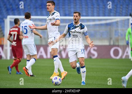 Foto Alfredo Falcone - LaPresse22/04/2021 Roma ( Italia)Sport CalcioRoma - AtalantaCampionato di Calcio Serie A Tim 2020 2021 - Stadio Olimpico di RomaNella foto:remo freulerFoto Alfredo Falcone - LaPresse22/04/2021 Roma (Italien)Sport SoccerRoma - AtalantaItalienische Fußballmeisterschaft League A Tim 2020 2021 - Olimpico Stadion von Romain das Bild:remo freuler Stockfoto