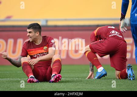 Foto Alfredo Falcone - LaPresse22/04/2021 Roma ( Italia)Sport CalcioRoma - AtalantaCampionato di Calcio Serie A Tim 2020 2021 - Stadio Olimpico di RomaNella foto:gianluca manciniFoto Alfredo Falcone - LaPresse22/04/2021 Roma (Italien)Sport SoccerRoma - AtalantaItalienische Fußball-Liga A Tim 2020 2021 - Olimpico Stadion von Romacin das bild:gianlucini Stockfoto