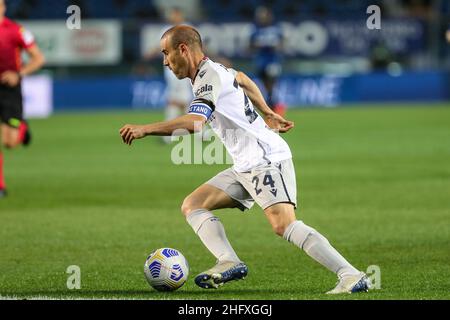 Stefano Nicoli/LaPresse 25-04-2021 Sport Soccer Atalanta vs Bologna Serie A Tim 2020/2021 Gewiss Stadion im Bild Rodrigo Palacio Stockfoto