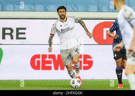 Stefano Nicoli/LaPresse 25-04-2021 Sport Soccer Atalanta vs Bologna Serie A Tim 2020/2021 Gewiss Stadion im Bild Roberto Soriano Stockfoto