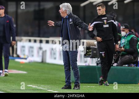 Stefano Nicoli/LaPresse 25-04-2021 Sport Soccer Atalanta vs Bologna Serie A Tim 2020/2021 Gewiss Stadium in the Picture Gian Piero Gasperini Stockfoto