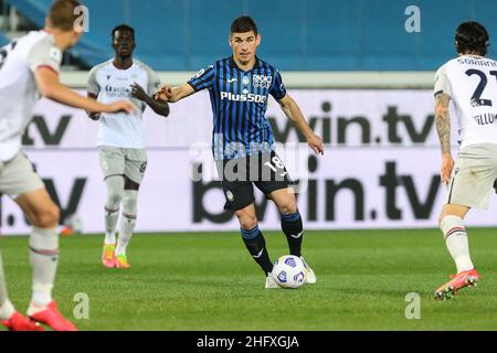 Stefano Nicoli/LaPresse 25-04-2021 Sport Soccer Atalanta vs Bologna Serie A Tim 2020/2021 Gewiss Stadion im Bild Ruslan Malinovskyj Stockfoto