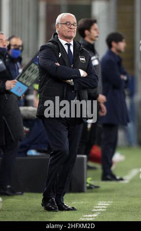 LaPresse - Tano Pecoraro 02 Mai 2021 Stadt Genua - (Italien) Sport Soccer Genua vs Fiorentina Italienische Fußballmeisterschaft Liga A Tim 2020/2021 - "Luigi Ferraris" Stadion im Bild: ranieri claudio Stockfoto