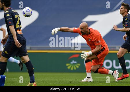 Fabrizio Corragetti / LaPresse 02st. Mai 2021 Rom, Italien Sportfußball Latium vs Genua - Italienische Fußball-Liga A Tim 2020/2021 - Olimpico-Stadion im Bild: Manuel Jose Reina (SS Lazio) Stockfoto