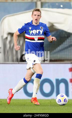 LaPresse - Tano Pecoraro 02 Mai 2021 Stadt Genua - (Italien) Sport Fußball Genua vs Fiorentina Italienische Fußball-Meisterschaft Liga A Tim 2020/2021 - "Luigi Ferraris" Stadion im Bild: Jankto jakub Stockfoto