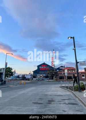 Port Angeles ist eine Stadt in und der Grafschaftssitz von Clallam County, Washington, USA. Stockfoto