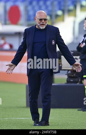 Luciano Rossi/ AS Roma/ LaPresse 09/05/2021 Rom (Italien) Sport Soccer Roma - Crotone Football Championship League A Tim 2020 2021 Olimpico Stadium of Rome im Bild: Serse Cosmi Stockfoto