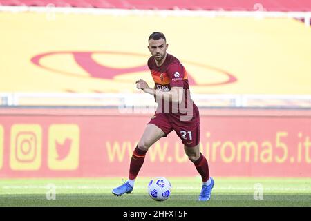 Luciano Rossi/ AS Roma/ LaPresse 09/05/2021 Rom (Italien) Sport Soccer Roma - Crotone Football Championship League A Tim 2020 2021 Olimpico Stadium of Rome im Bild: Borja Mayoral Stockfoto