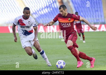 Luciano Rossi/ AS Roma/ LaPresse 09/05/2021 Rom (Italien) Sport Soccer Roma - Crotone Football Championship League A Tim 2020 2021 Olimpico Stadium of Rome im Bild: Henrikh Mkhitaryan Stockfoto