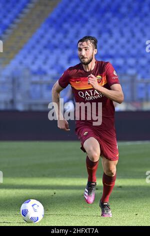 Luciano Rossi/ AS Roma/ LaPresse 09/05/2021 Rom (Italien) Sport Soccer Roma - Crotone Football Championship League A Tim 2020 2021 Olimpico Stadium of Rome im Bild: Bryan Cristante Stockfoto