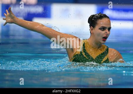 Alfredo Falcone - LaPresse 12. Mai 2021 Budapest, Ungarn Sport 35th Ausgabe der Schwimmeuropameisterschaften. Künstlerisches Schwimmen Solo Technisches Finale im Bild: Stockfoto