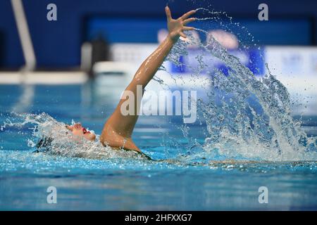 Alfredo Falcone - LaPresse 12. Mai 2021 Budapest, Ungarn Sport 35th Ausgabe der Schwimmeuropameisterschaften. Künstlerisches Schwimmen Solo Technisches Finale im Bild: Stockfoto