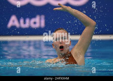 Alfredo Falcone - LaPresse 12. Mai 2021 Budapest, Ungarn Sport 35th Ausgabe der Schwimmeuropameisterschaften. Künstlerisches Schwimmen Solo Technisches Finale im Bild: Stockfoto