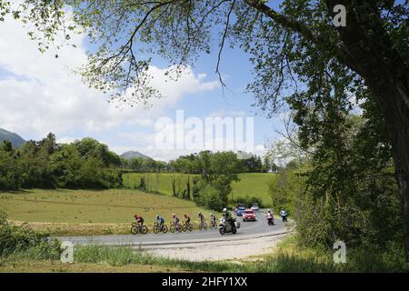 Fabio Ferrari/LaPresse 13. Mai 2021 Italien Sport Radfahren Giro d'Italia 2021 - Ausgabe 104th - Etappe 6 - von der Grotte di Frasassi bis Ascoli Piceno im Bild: Ein Moment der Bühne Stockfoto