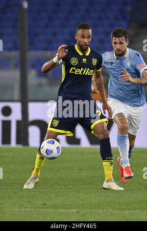 Fabrizio Corragetti / LaPresse 12st. Mai 2021 Rom, Italien Sportfußball Latium vs Parma - Italienische Fußball-Liga A Tim 2020/2021 - Olympiastadion im Bild: Hernami (Parma) Stockfoto