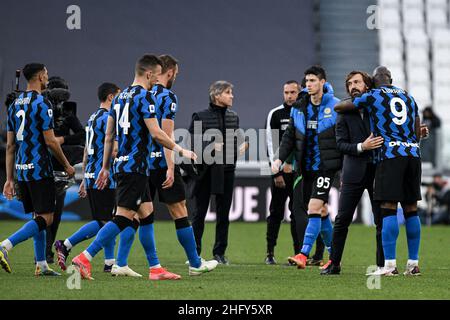 Foto Piero Cruciatti / LaPresse 15/05/21 - Torino, Italia Sport, Calcio Juventus vs Inter - Campionato italiano di calcio Serie A Tim 2020-2021 - Allianz Stadium Nella foto: Foto Piero Cruciatti / LaPresse 15/05/21 - Turin, Italien Sport, Fußball Juventus vs Inter - Italienische Fußballmeisterschaft 2020-2021 im Allianz Stadion auf dem Foto: Stockfoto