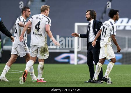 Foto Piero Cruciatti / LaPresse 15/05/21 - Torino, Italia Sport, Calcio Juventus vs Inter - Campionato italiano di calcio Serie A Tim 2020-2021 - Allianz Stadium Nella foto: Foto Piero Cruciatti / LaPresse 15/05/21 - Turin, Italien Sport, Fußball Juventus vs Inter - Italienische Fußballmeisterschaft 2020-2021 im Allianz Stadion auf dem Foto: Stockfoto