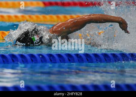 Alfredo Falcone - LaPresse 17. Mai 2021 Budapest, Ungarn Sport 35th Ausgabe der European Swimming Open 50m Freestyle Frau auf dem Bild:Silvia Di Pietro Stockfoto