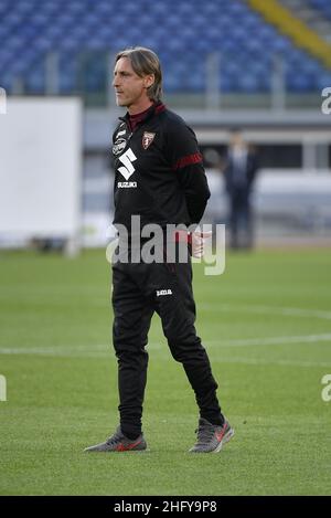 Fabrizio Corragetti / LaPresse 18st. Mai 2021 Rom, Italien Sportfußball Lazio vs Turin - Italienische Fußballmeisterschaft Liga A Tim 2020/2021 - Olimpico Stadion im Bild:Davide Nicola Stockfoto