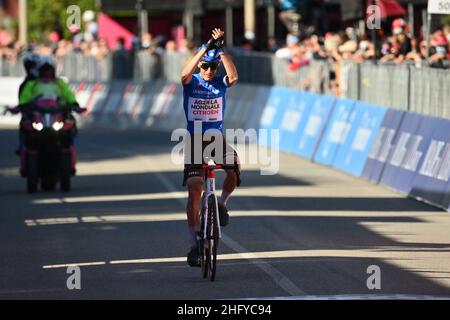 Massimo Paolone/LaPresse 20. Mai 2021 Italien Sport Cycling Giro d'Italia 2021 - Ausgabe 104th - Etappe 12 - von Siena nach Bagno di Romagna im Bild: Geoffrey Bouchard (AG2R CityTeam) Stockfoto