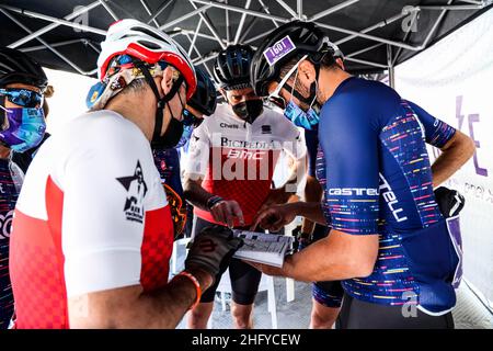 Foto LaPresse/Alessandro Garofalo 20 maggio 2021 Sport Cicismo Giro d'Italia 2021 – Giro E Nella foto: Tappa 12 da Pontassieve a Bagno di Romagna Foto LaPresse/Alessandro Garofalo 20. Mai 2021 Sport Cycling Giro d'Italia 2021 – Giro E im Bild: Etappe 12 von Pontassieve nach Bagno di Romagna Stockfoto