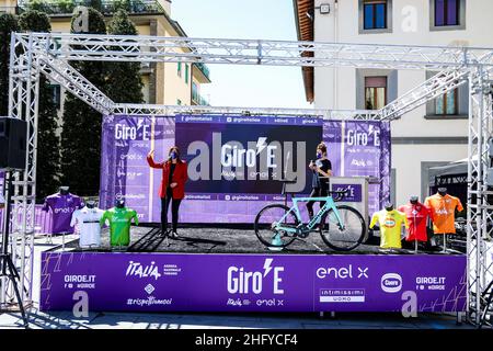 Foto LaPresse/Alessandro Garofalo 20 maggio 2021 Sport Cicismo Giro d'Italia 2021 – Giro E Nella foto: Tappa 12 da Pontassieve a Bagno di Romagna Foto LaPresse/Alessandro Garofalo 20. Mai 2021 Sport Cycling Giro d'Italia 2021 – Giro E im Bild: Etappe 12 von Pontassieve nach Bagno di Romagna Stockfoto