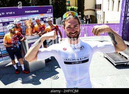 Foto LaPresse/Alessandro Garofalo 20 maggio 2021 Sport Cicismo Giro d'Italia 2021 – Giro E Nella foto: Tappa 12 da Pontassieve a Bagno di Romagna Foto LaPresse/Alessandro Garofalo 20. Mai 2021 Sport Cycling Giro d'Italia 2021 – Giro E im Bild: Etappe 12 von Pontassieve nach Bagno di Romagna Stockfoto