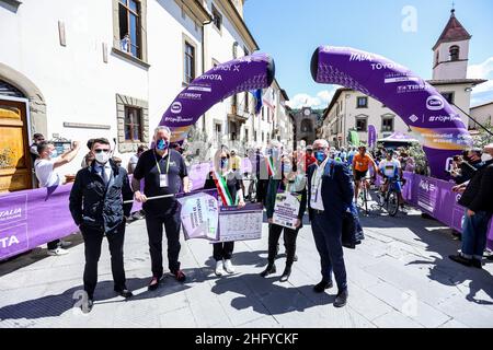 Foto LaPresse/Alessandro Garofalo 20 maggio 2021 Sport Cicismo Giro d'Italia 2021 – Giro E Nella foto: Tappa 12 da Pontassieve a Bagno di Romagna Foto LaPresse/Alessandro Garofalo 20. Mai 2021 Sport Cycling Giro d'Italia 2021 – Giro E im Bild: Etappe 12 von Pontassieve nach Bagno di Romagna Stockfoto