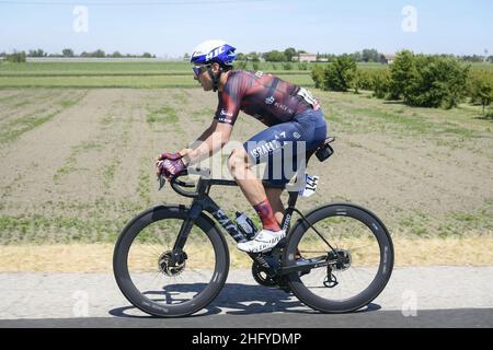 Fabio Ferrari/LaPresse 21. Mai 2021 Italien Sport Cycling Giro d'Italia 2021 - Ausgabe 104th - Etappe 13 - von Ravenna nach Verona im Bild: Während des Rennens.CIMOLAI Davide (ITA) (START-UP NATION ISRAEL) Stockfoto