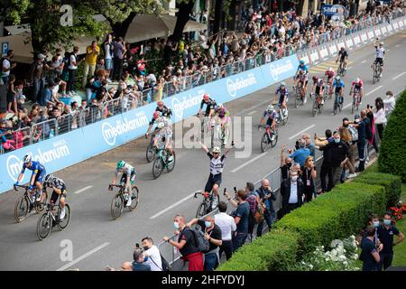 Alessandro Bremec/LaPresse 21. Mai 2021 Italien Sport Radfahren Giro d'Italia 2021 - Ausgabe 104th - Etappe 13 - von Ravenna nach Verona im Bild: Ankommen Stockfoto