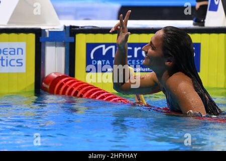 Alfredo Falcone - LaPresse 23. Mai 2021 Budapest, Ungarn Sport 35th Ausgabe der European Swimming Open im Bild:Simona Quagliarella Stockfoto