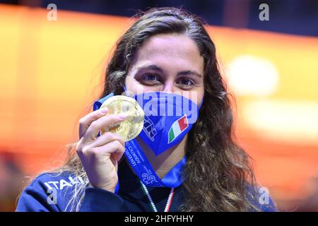 Alfredo Falcone - LaPresse 23. Mai 2021 Budapest, Ungarn Sport 35th Ausgabe der European Swimming Open im Bild:Simona Quadrarella Stockfoto