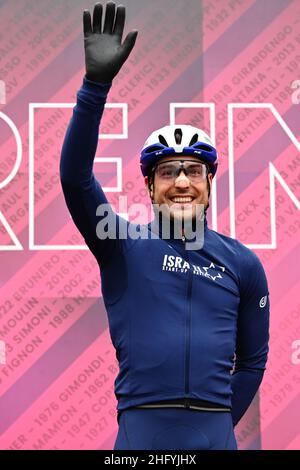 Massimo Paolone/LaPresse 24. Mai 2021 Sacile, Italien Sport Cycling Giro d'Italia 2021 - Ausgabe 104th - Etappe 16 - von Sacile nach Cortina D'Ampezzo im Bild: CIMOLAI Davide (ITA) (START-UP NATION ISRAEL) Stockfoto