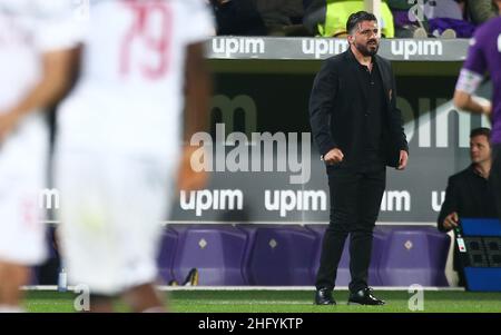 Spada/LaPresse Mai 11 , 2019 Florenz ( Italien ) Sportfußball Fiorentina vs Mailand - Italienische Fußballmeisterschaft Liga A Tim 2018/2019 - Artemio Franchi Stadion im Bild: Gennaro Gattuso Stockfoto