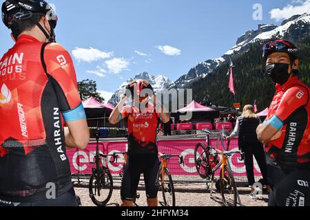 Massimo Paolone/LaPresse 26. Mai 2021 Canazei, Italien Sport Cycling Giro d'Italia 2021 - Ausgabe 104th - Etappe 17 - von Canazei nach Sega Di Ala im Bild: CARUSO Damiano (ITA) (BAHRAIN SIEGREICH) Stockfoto