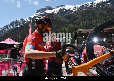 Massimo Paolone/LaPresse 26. Mai 2021 Canazei, Italien Sport Cycling Giro d'Italia 2021 - Ausgabe 104th - Etappe 17 - von Canazei nach Sega Di Ala im Bild: CARUSO Damiano (ITA) (BAHRAIN SIEGREICH) Stockfoto