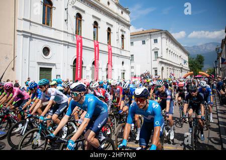 Alessandro Bremec/LaPresse 27. Mai 2021 Italien Sport Radfahren Giro d'Italia 2021 - Ausgabe 104th - Etappe 18 - von Rovereto nach Stradella im Bild: Start Stockfoto